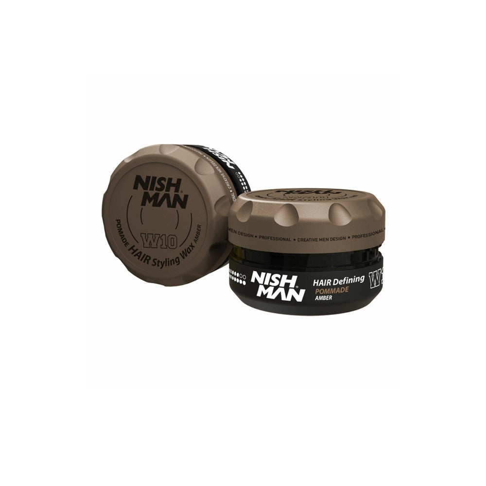 Cera para Cabello Nishman Hair Styling Amber Pomade Wax W10