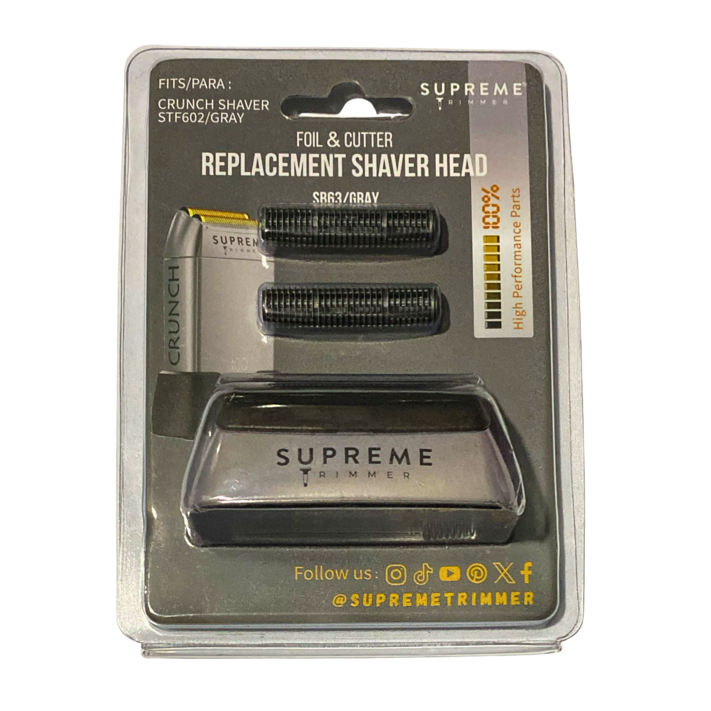 Repuesto Supreme Trimmer para Shaver Crunch Silver