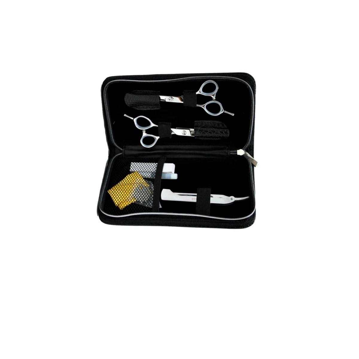 Set De Tijera Zurdo Para Barbero Rotger Filo Navaja