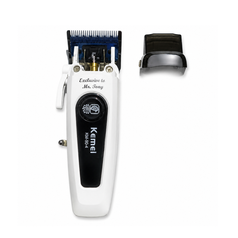 Kemei KM-90-4 Cortadora De Pelo Profesional 11500 RPM Blanca