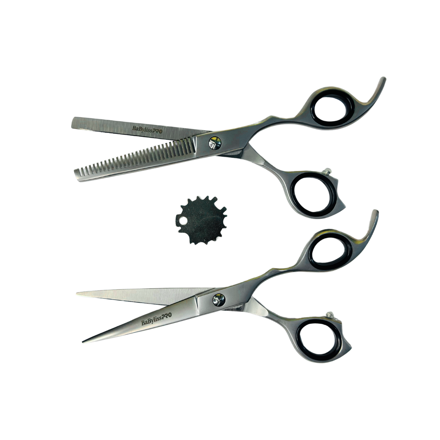 Set Tijeras de barbero acero japonés BaBylissPRO 6" Filo Navaja