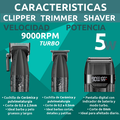 VGR Barber Combo V-640S3