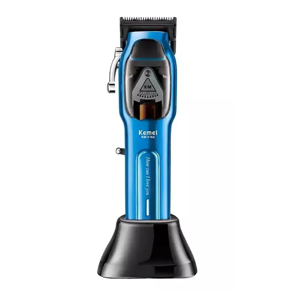 Clipper Kemei KM-1763 9000RPM Con Base De Carga