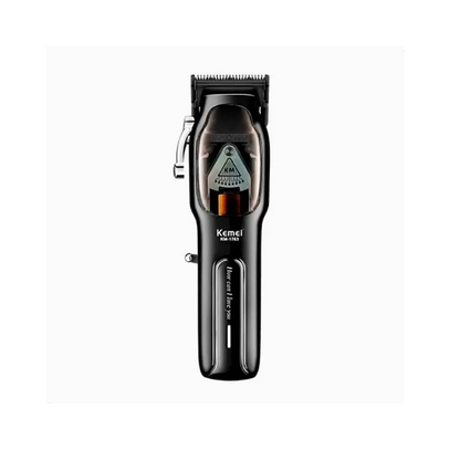 Clipper Kemei KM-1763 9000RPM Con Base De Carga Negra