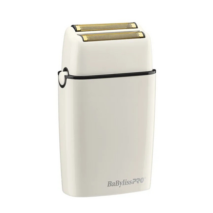 Shaver BabylissPRO Metálica Doble Hoja Inalámbrica  Blanco