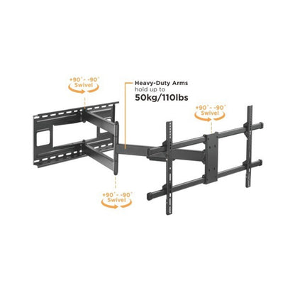 Soporte de tv brazo extralargo Para pantalla de 43"-80" de hasta 50 kg