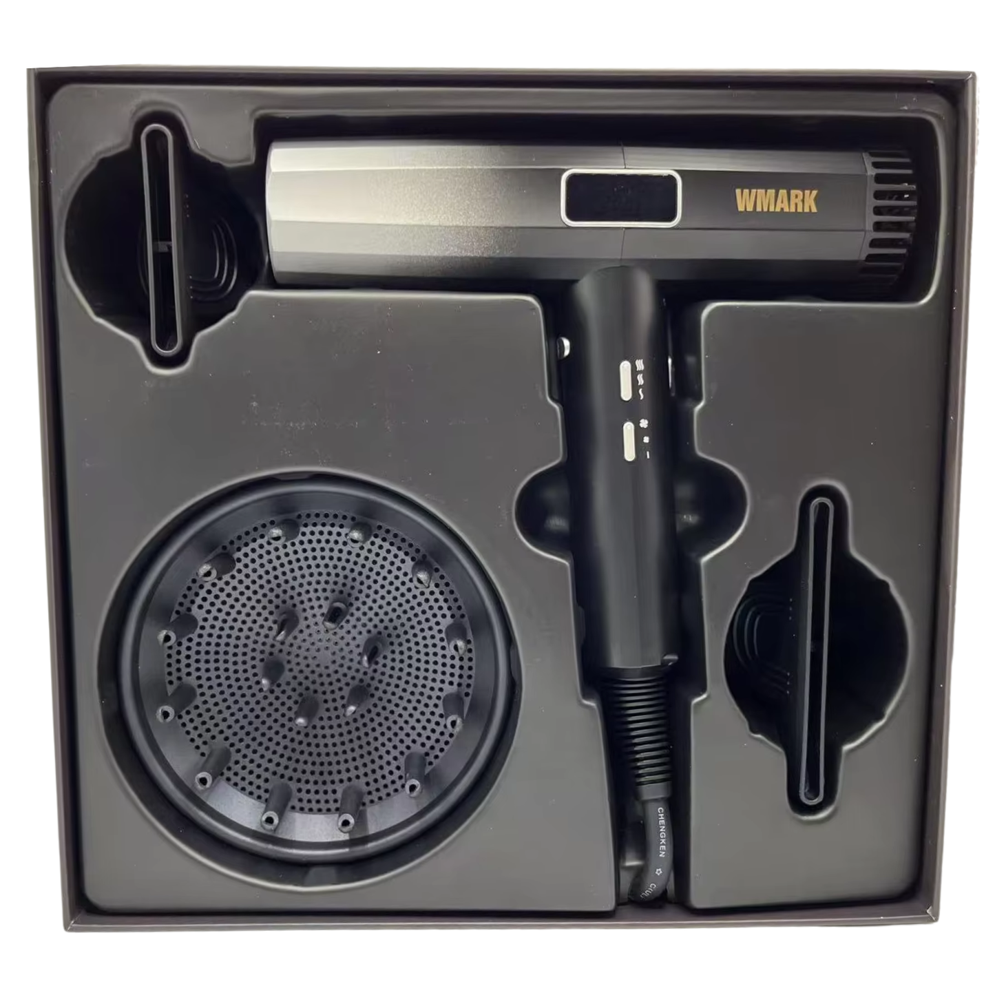 Secador De Cabello Wmark Pro. 2000w Ultra Ligera Silver