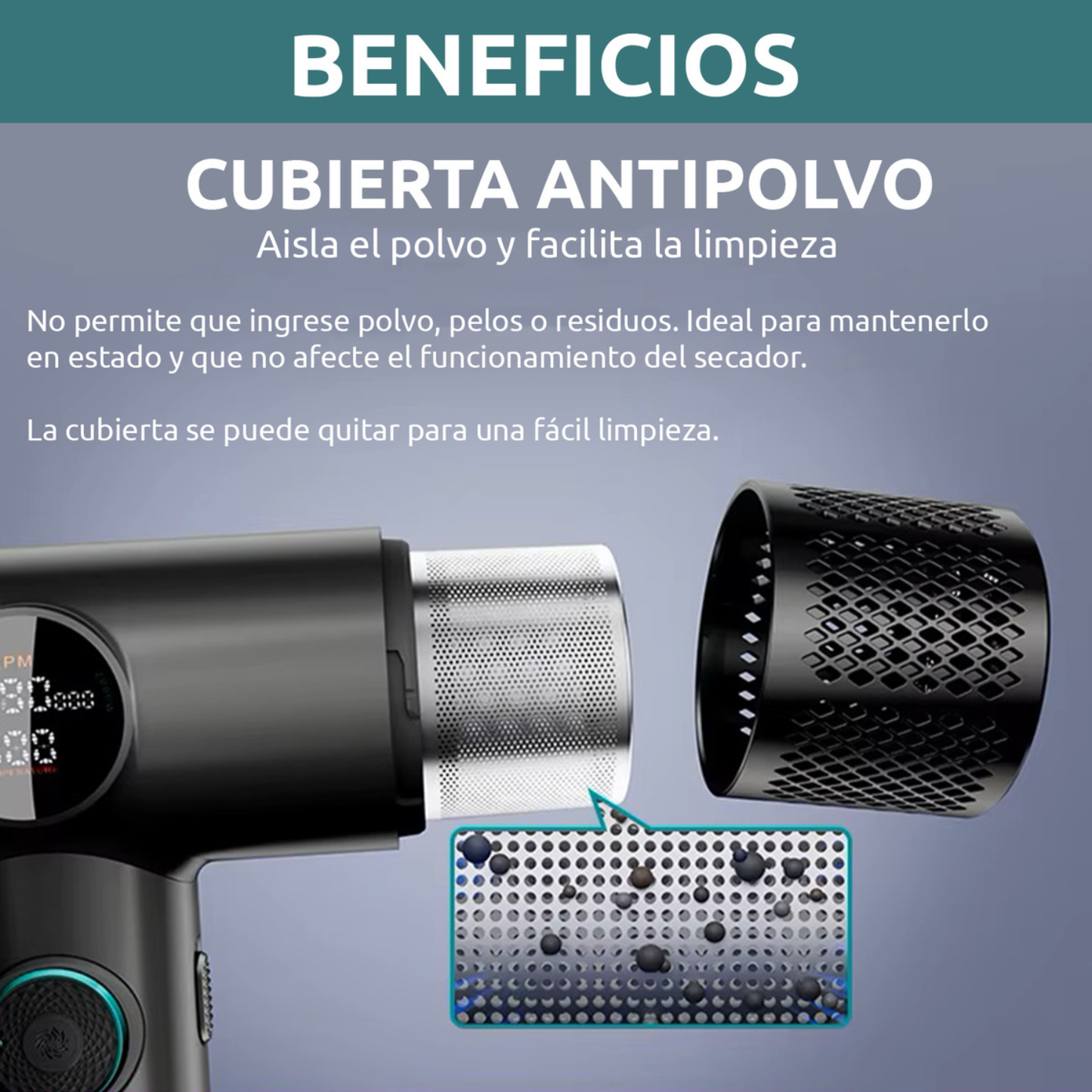 Secador De Pelo Profesional Vgr V-401 110000rpm Frío Calor