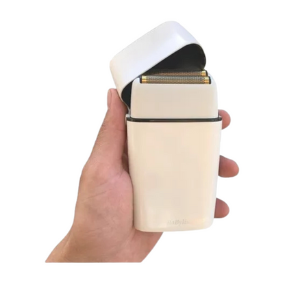 Shaver BabylissPRO Metálica Doble Hoja Inalámbrica  Blanco
