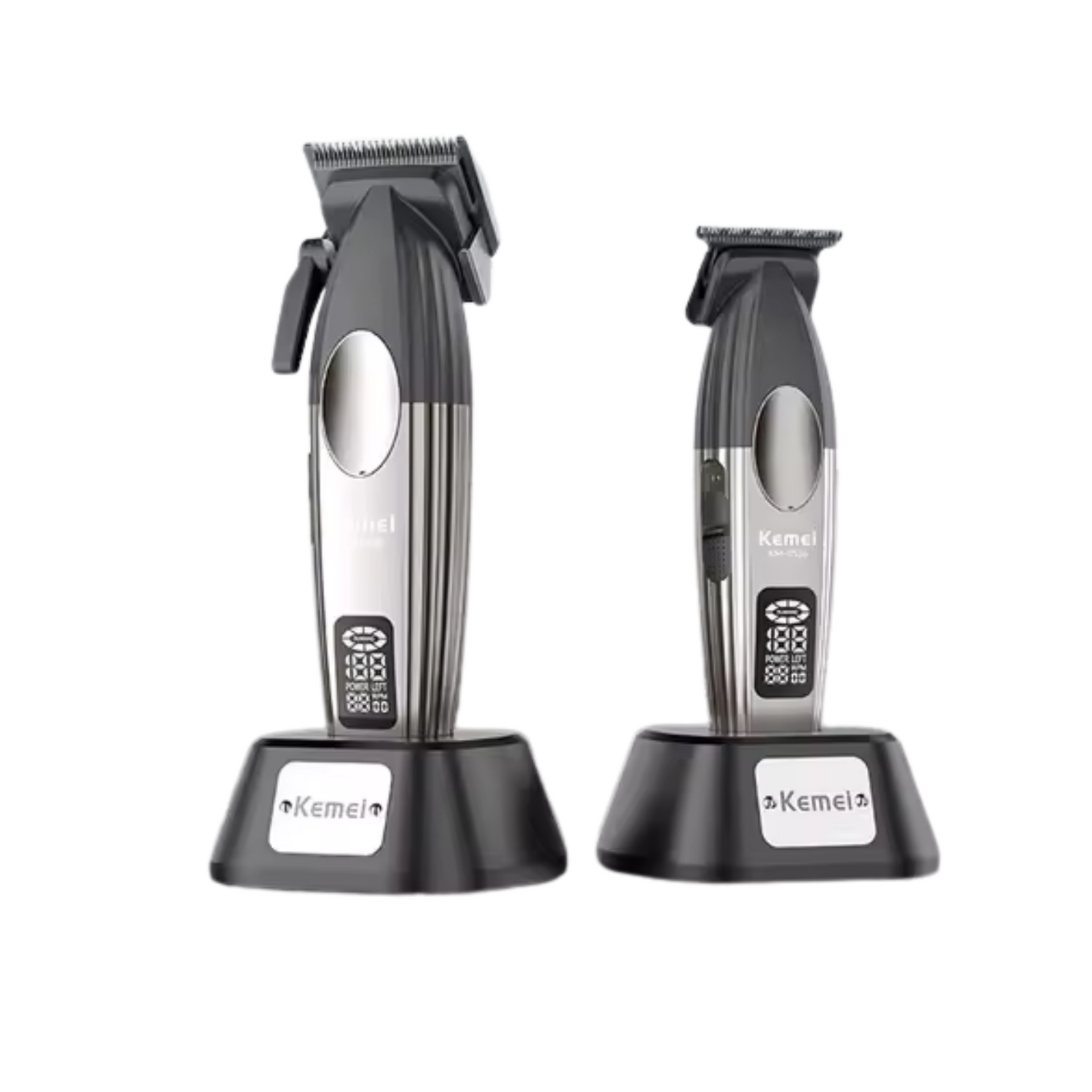 Combo Kemei Cortadora y Patillera con Base 9000 RPM