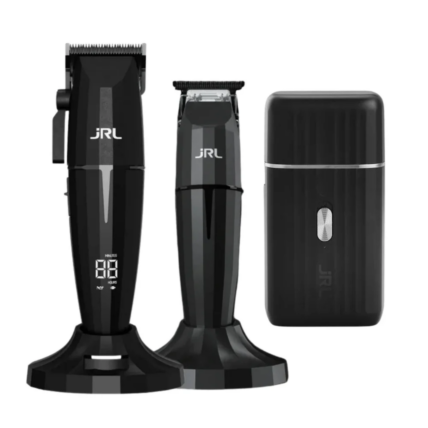 Barber Combo JRL Onyx Negro Clipper, Trimmer y Shaver
