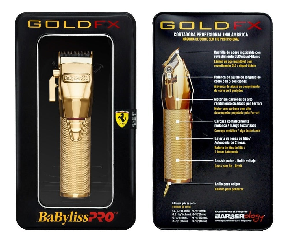 Clipper Babyliss PRO Pelo Gold Fx Ferrari Inalámbrica