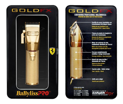 Clipper Babyliss PRO Pelo Gold Fx Ferrari Inalámbrica