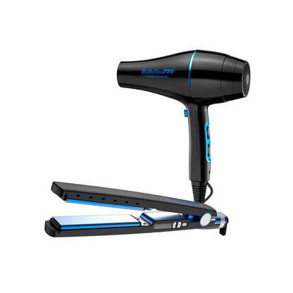 Kit Combo BabylissPro Plancha Iónica 4091 y Secador Nano 2000W