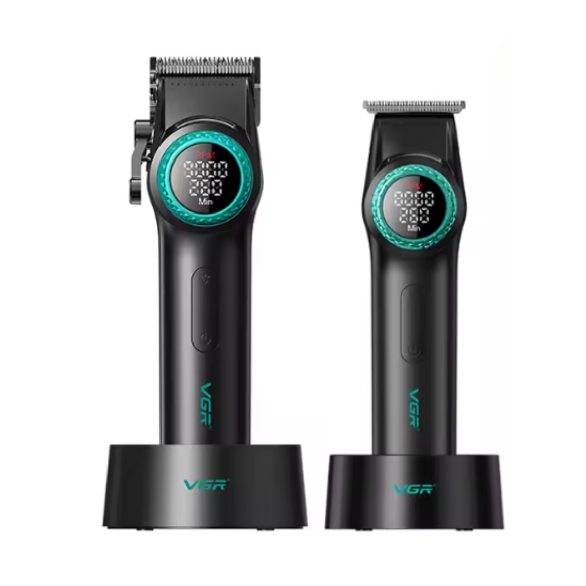 Combo Barber VGR Profesional Clipper V-001 + Trimmer V-990