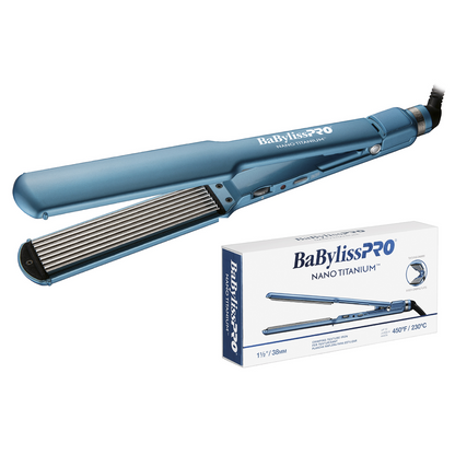 Plancha Waflera Nano Titanium BabylissPro 38mm 8-Tooth