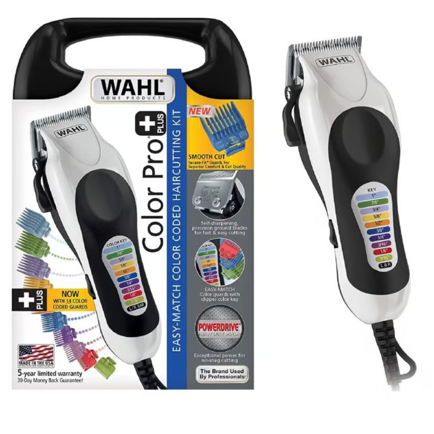 Maquina De Cortar Pelo Colorpro Plus Wahl Kit Profesional