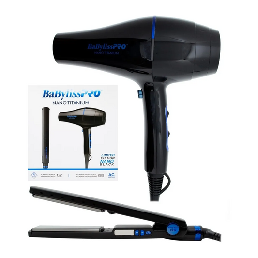 Kit Combo BabylissPro Plancha Iónica 4091 y Secador Nano 2000W