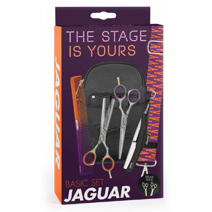 Set Tijera Jaguar Relax Slice Filo Navaja 5.5" The Stage is Yours