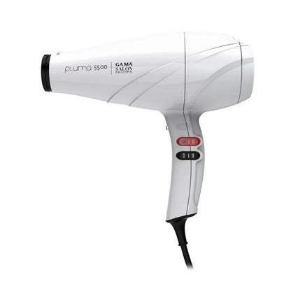 Secador De Pelo Gama Pluma 5500 Ion System Oxy Active Blanco