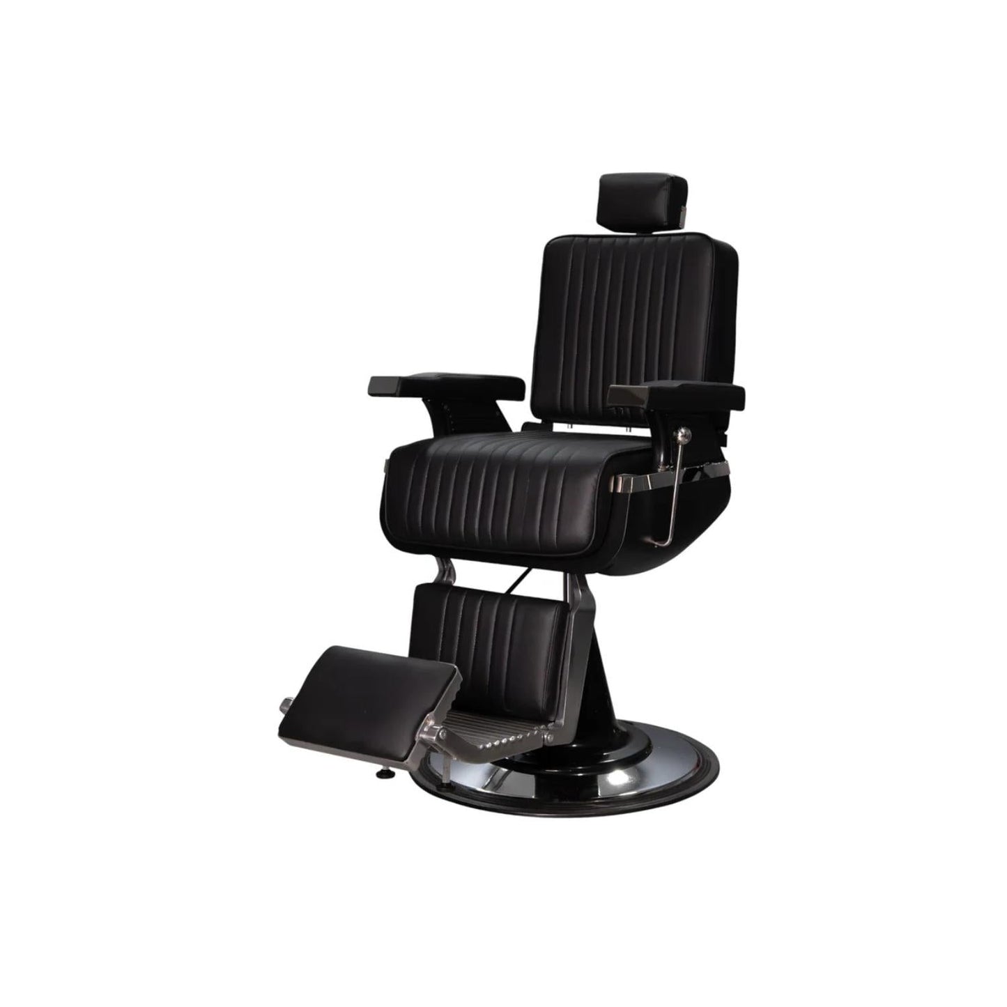Sillón de Barbería Lincoln Negro Moderno para Barberías