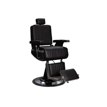 Sillón de Barbería Lincoln Negro Moderno para Barberías