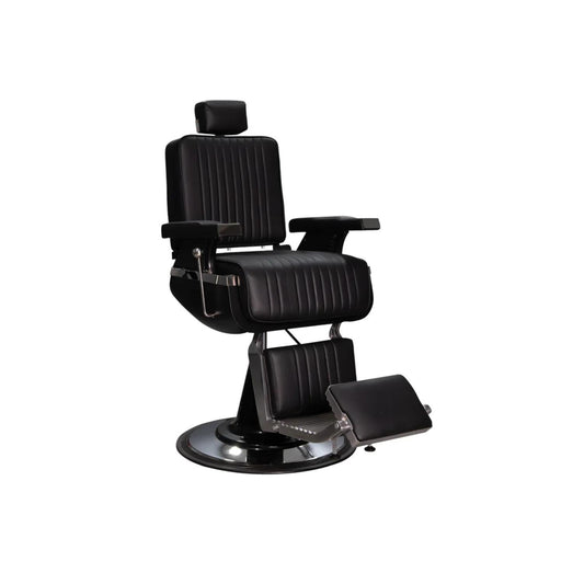 Sillón de Barbería Lincoln Negro Moderno para Barberías