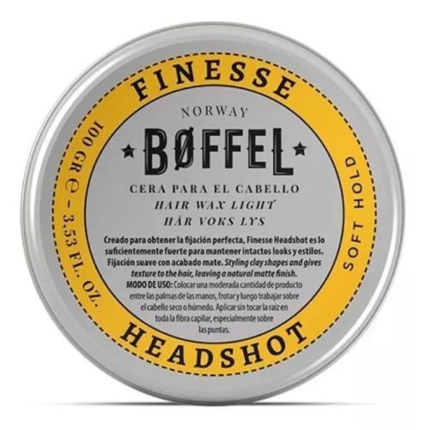 BOFFEL® Hair Wax Soft Hold Cera Finesse Headshot 100gr