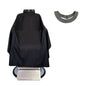Capa de Barbero Goma Cuello de Silicona Negro