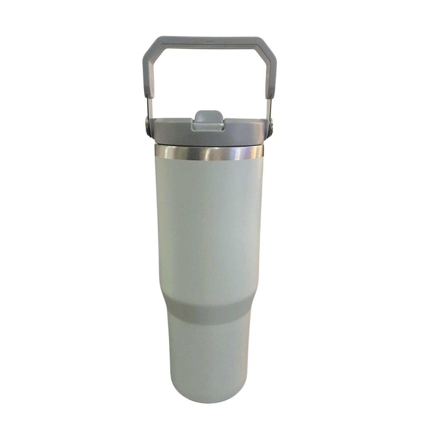 Botella Termica Flip Straw Tumbler 900 Ml Gris Claro