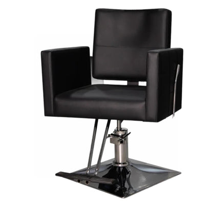 Sillón de Barbería Traditional Reclinable Negro
