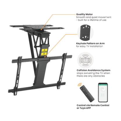 Soporte de TV de Techo Eléctrico Motorizado para de 32"-70"