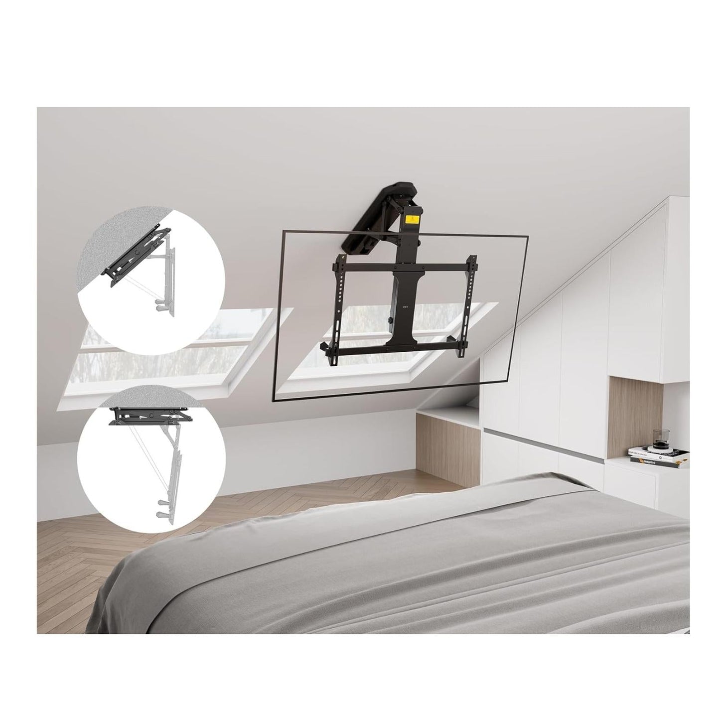 Soporte de TV de Techo Eléctrico Motorizado para de 32"-70"