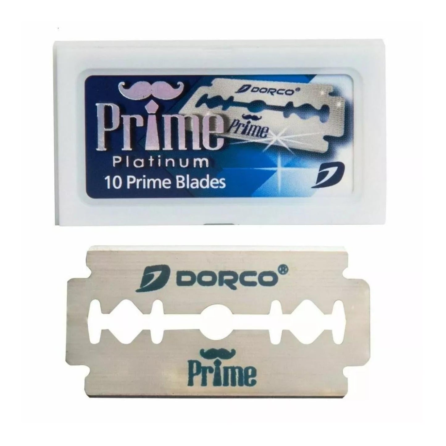 1000 Navajas Dorco Para Afeitar Doble Filo Prime Platinum