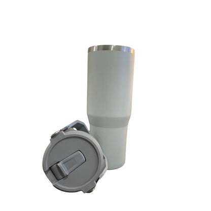 Botella Termica Flip Straw Tumbler 900 Ml Gris Claro