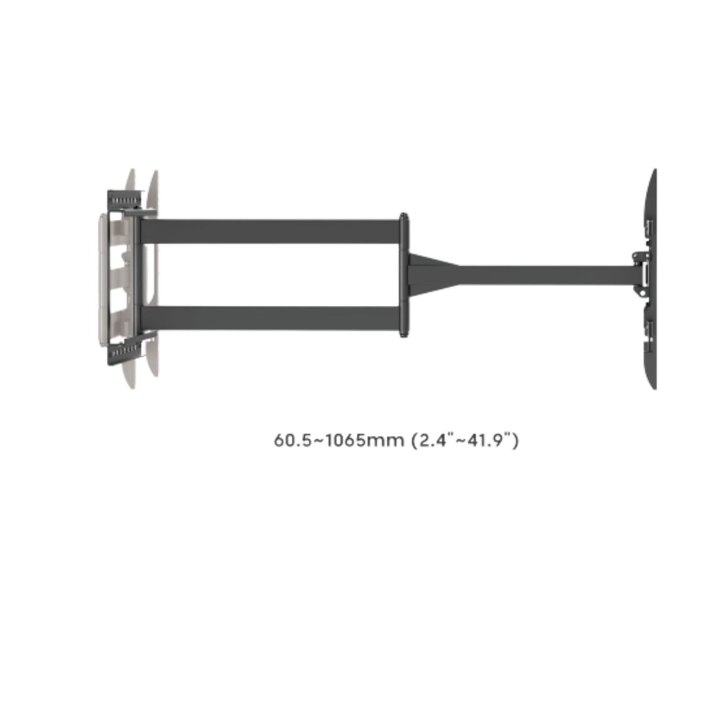 Soporte de TV Con Brazo Extra Largo De 1mtr 43"-80" 50KG