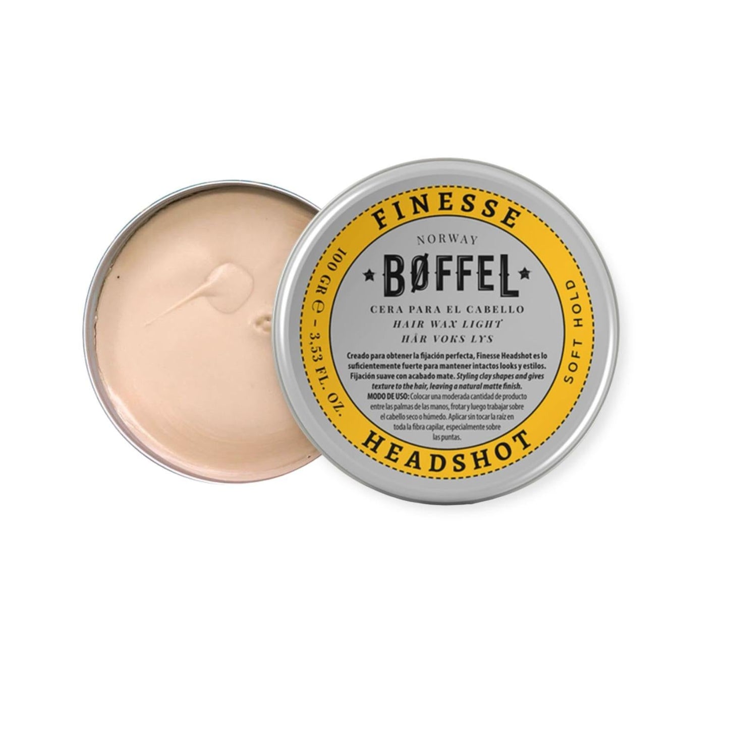 BOFFEL® Hair Wax Soft Hold Cera Finesse Headshot 100gr