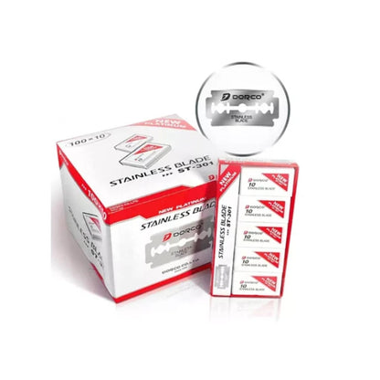 Navaja Dorco Roja Para Afeitar Doble Filo 1000pz ST301
