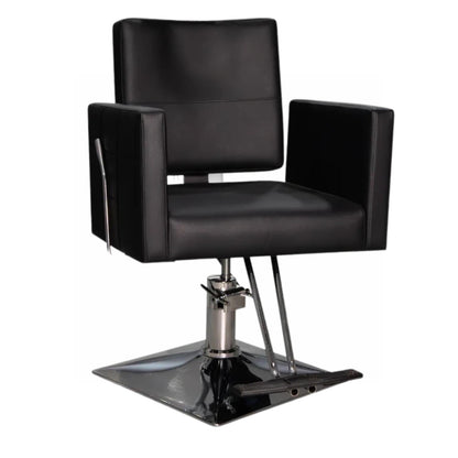 Sillón de Barbería Traditional Reclinable Negro