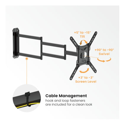 Soporte de Tv brazo Extralargo Para Pantalla de 23"-65" 35KG