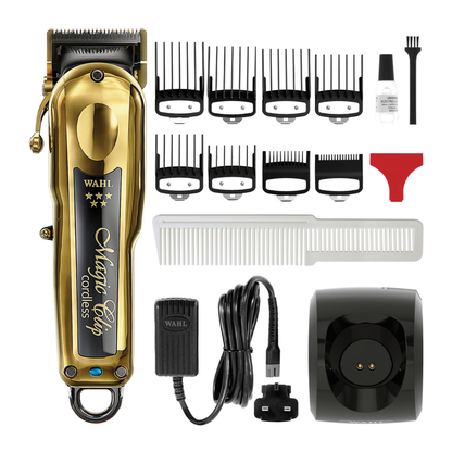 Barber Combo Wahl Gold Magic Clip + Detailer Li Gold Inalámbrico