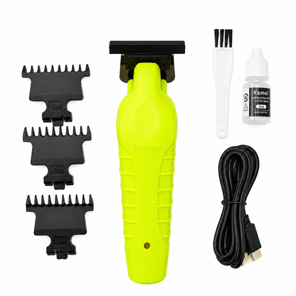 Kemei Trimmer KM-2299 Verde Neón Recargable USB
