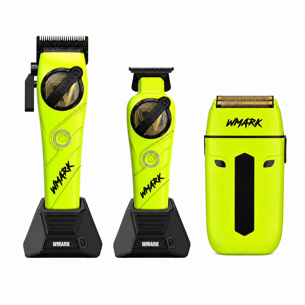 WMARK NG-8637KIT Kit Profesional 5 en 1 para Barbero Verde