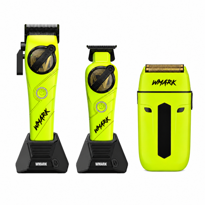 WMARK NG-8637KIT Kit Profesional 5 en 1 para Barbero Verde