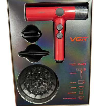 Secador De Pelo VGR Profesional V-401 110.000rpm Frío/ Calor