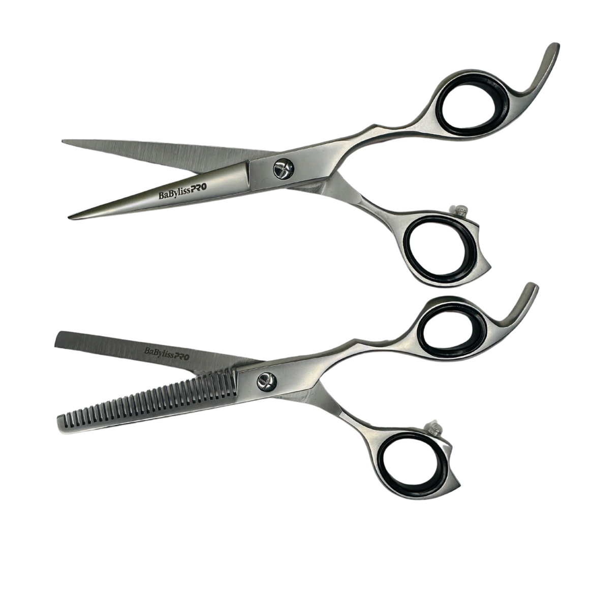 Set de Tijeras Esculpidora y Filo Navaja BaBylissPRO 6" Acero Japonés
