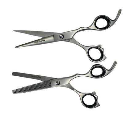 Set de Tijeras Esculpidora y Filo Navaja BaBylissPRO 6" Acero Japonés