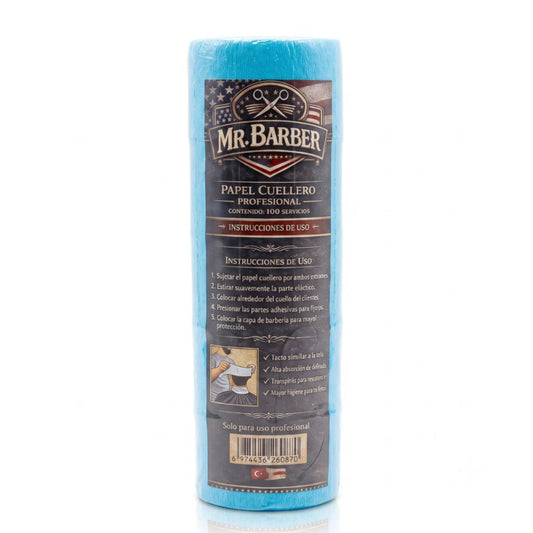 Pack 5 Rollos Papel para Cuello Barbería Azul
