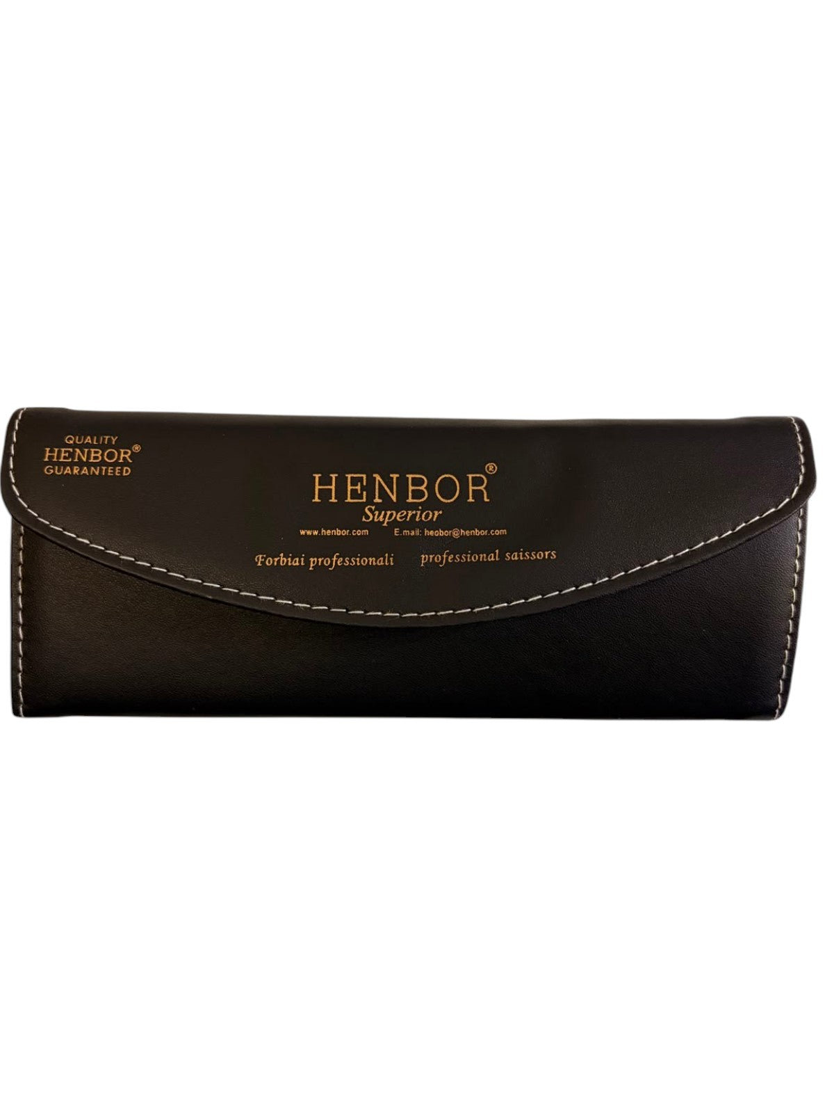 Set Henbor Tijeras Microdentada con Navaja y Estuche