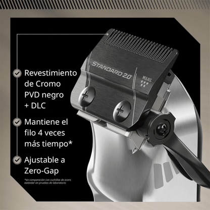 Máquina Cortadora de Pelo Wahl Senior 2.0 Inalámbrica Negra